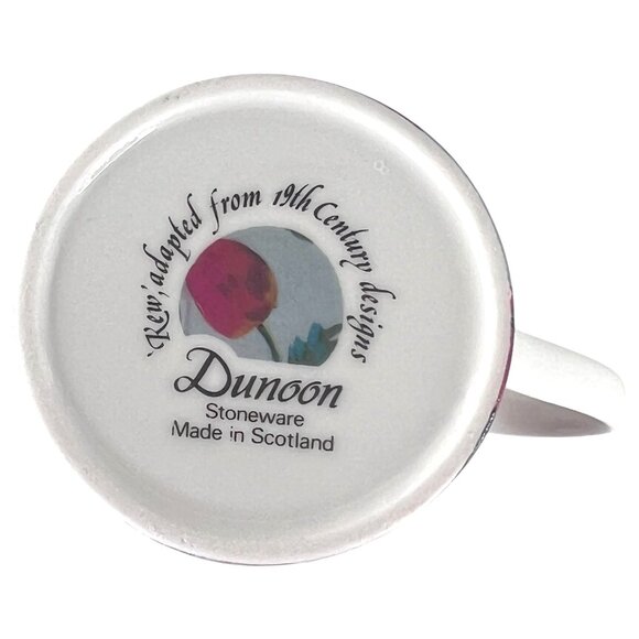 Dunoon Fine White Stoneware Floral Kew Mug Made in Scotland 19th Century Design - Picture 10 of 10